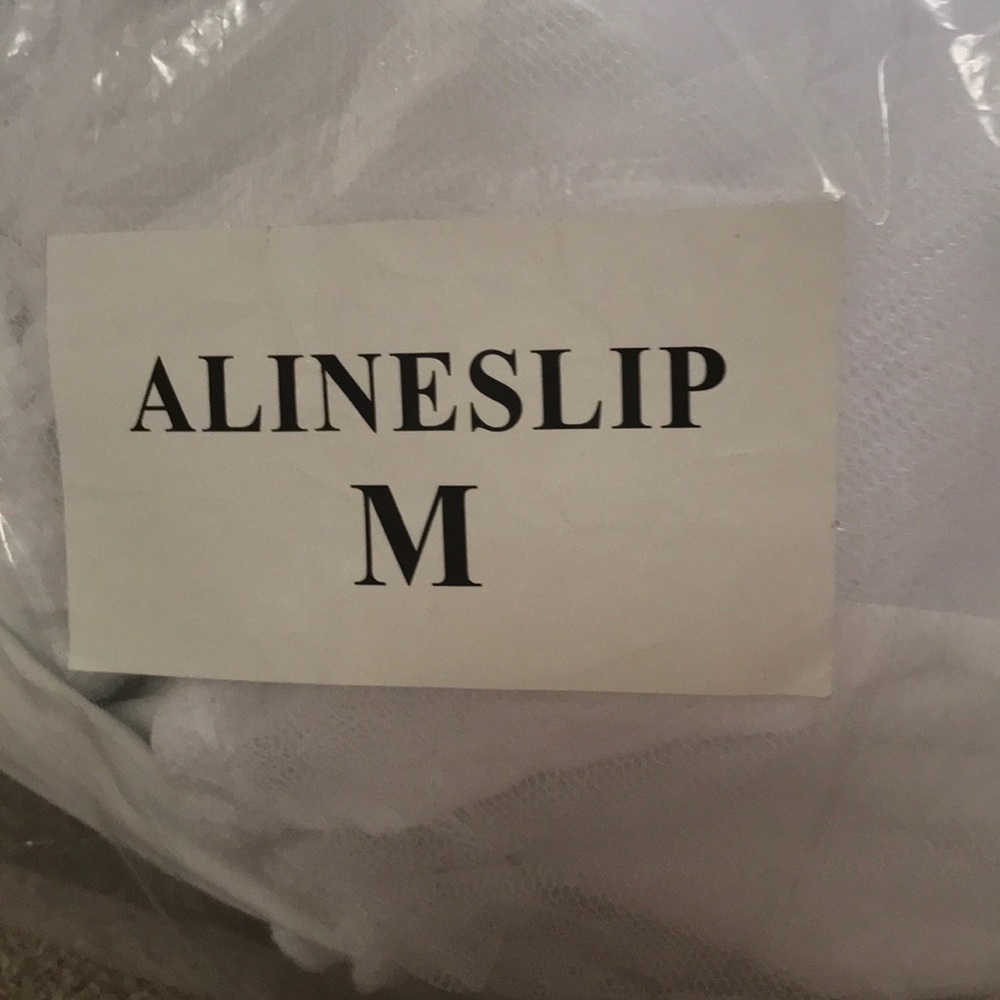 A line style wedding dress slip